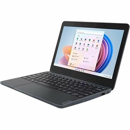 Lenovo 100 82VK0005US 11.6" Notebook - HD - 1366 x 768 - Intel N100 Quad-core (4 Core) 800 MHz - 4 GB Total RAM - 4 GB On-Board Memory - 128 GB SSD - Slate Gray