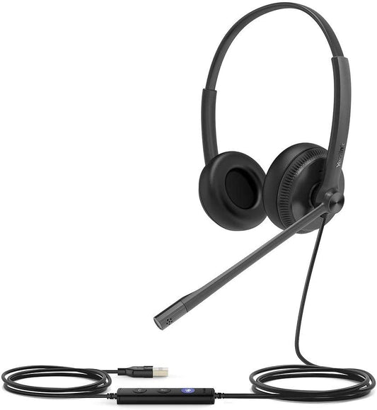 HWUSA Yealink UH34 Dual USB-A Headset - Teams Certified