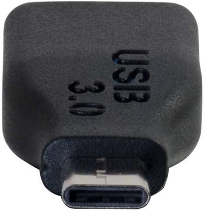 C2g/ cables to go C2G USB Cable, USB 3.0 Adapter, USB C to A Adapter, Compatible with Thunderbolt 3 Tablet, Chromebook Pixel, Samsung Galaxy TabPro S, LG G6, MacBook, Black, 1.5 Inches, Cables to Go 28868 Type C to A Female 1.5 Inches