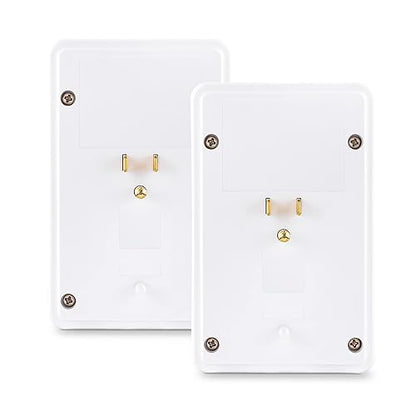 CyberPower MP18HO007 Power Wall Tap, 2 Outlets, 2 USB Charge Ports, 2-Pack (2 Pack) 2 Outlets and 2 USB Charge Ports Surge Protector