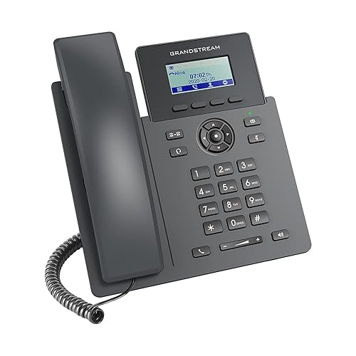 Grandstream GRP2601P IP Phone - Corded - Corded - Wall Mountable, Desktop - 2 x Total Line - VoIP - 2 x Network (RJ-45) - PoE Ports