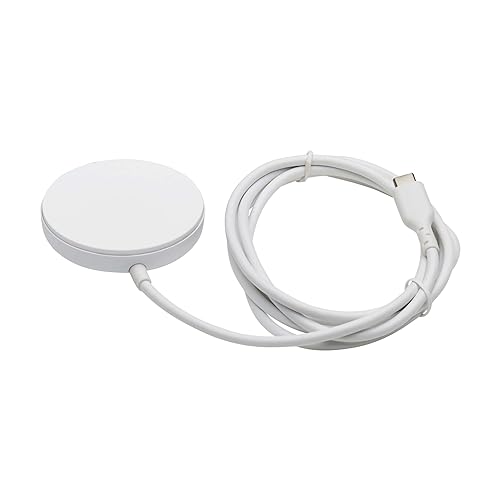 Eaton Tripp Lite Series Wireless Charger Pad, 15W Magnetic Phone Charging Pad, MagSafe MFi Charging for Apple iPhone iPad & AirPods, 5ft Cable, White, 1-Year Warranty (U280MS-005) Charging Pad Apple / White