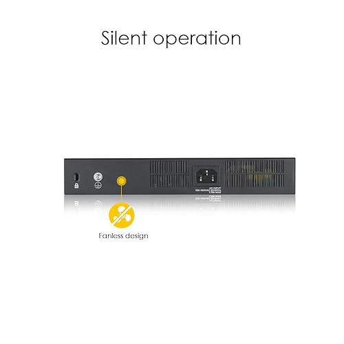 Zyxel 8-Port Gigabit Ethernet High Powered PoE+ 130W NebulaFlex Smart Managed Switch | 2X RJ-45/SFP Ports | 802.3at 802.3af | Metal | Limited Lifetime GS1920-8HPv2 8 Ports PoE+ Cloud Ready (130W)