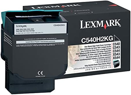 Lexmark C540H2KG High Capacity Black Toner Cartridge