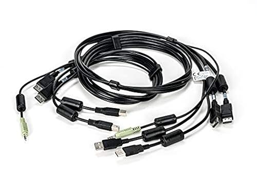 AVOCENT Vertiv Dual USB Keyboard and Mouse, Dual DisplayPort and Audio Cable, 6 ft. for Vertiv SV and SC Series Switches - 6 ft, Dual Display, DisplayPort, 2 x USB, 1 x Audio, Secure KVM with DPP cable