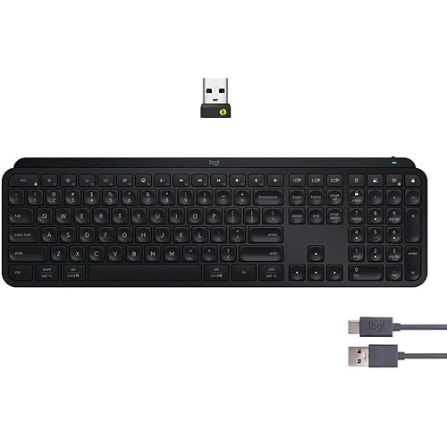 MX Keys S Advanced Wireless Illuminated Keyboard, Black