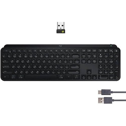 MX Keys S Advanced Wireless Illuminated Keyboard, Black
