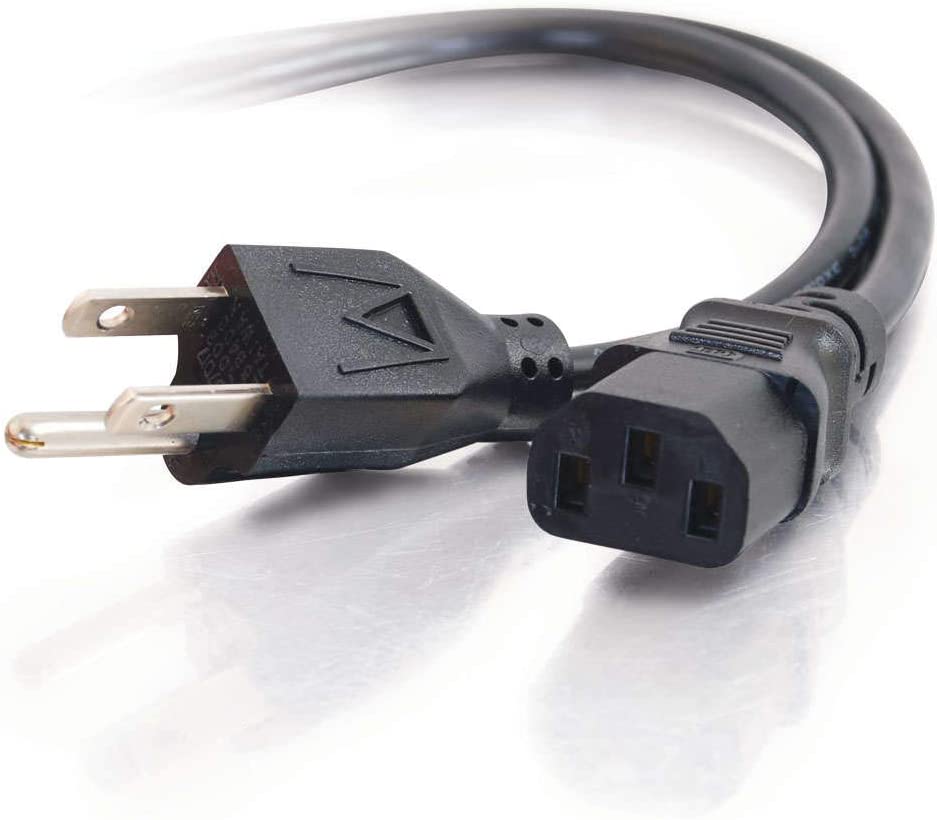C2g/ cables to go C2G Power Cord, Replacement Power Cable, 3 Pin Connector, Universal Power Cord, 16 AWG, Black, 8 Feet (26.24 Meters), Cables to Go 29928 Black 8 Feet C13 to 5-15 Cord
