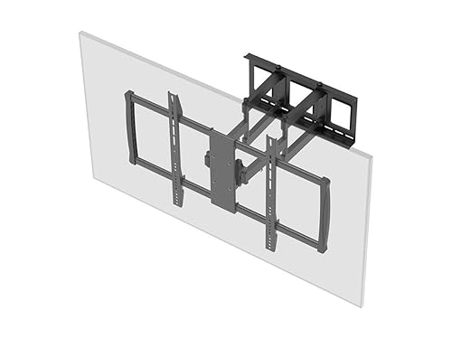 Monoprice Stable Series Full-Motion Articulating TV Wall Mount Bracket for TVs 60in to 100in Max Weight 176 lbs Extends from 2.8in to 24.6in VESA Up to 600x900 Concrete & Brick UL Certified Xlg - 23"- 100" Mount Bracket