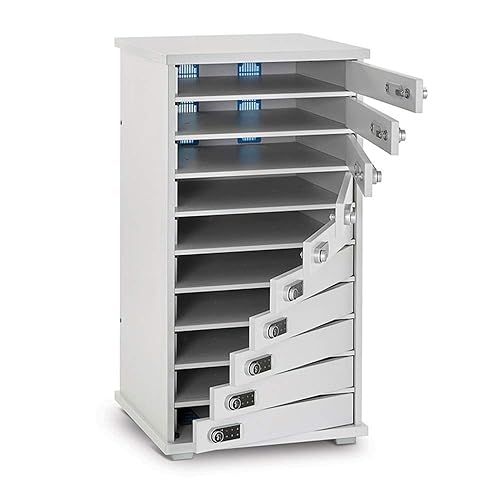 Lapcabby Lyte 10Md 10 Device Locker with 10 Individual Doors and Code Locks