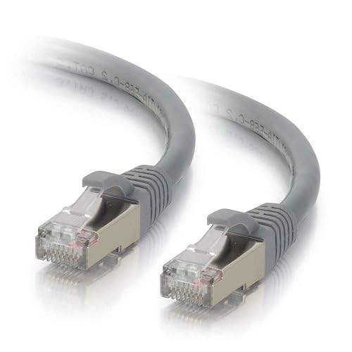 C2G 00790 Cat6 Cable - Snagless Shielded Ethernet Network Patch Cable, Gray (35 Feet, 10.66 Meters) 35 Feet Grey
