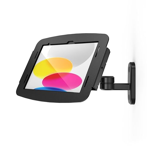 Compulocks Space Enclosure Swing Wall Mount Compatible with iPad 10.9" 10th Gen Black