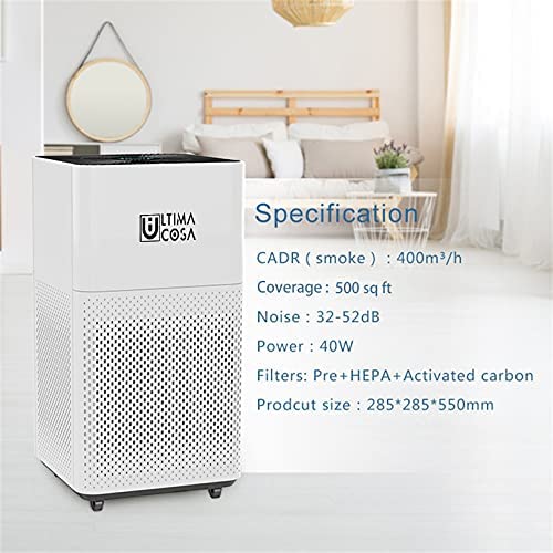 ULTIMA COSA Aria Fresca 500 Air Purifier White Cover 500 Sqft 4, Small