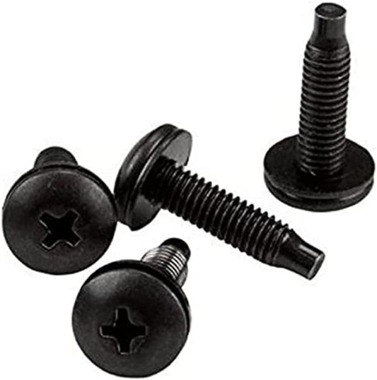 StarTech.com Server Rack Screws - 50 Pack - 10-32 Screws - Rack Mount Screws - Network Rack Screws - Rack Mount Hardware (CABSCRWS1032) 50x 10-32 Black Mounting Screws
