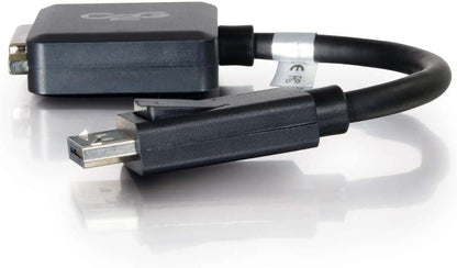 C2g/ cables to go C2G Display Port Cable, Display Port to DVI, Male to Female, Black, 8 inches, Cables to Go 54321 0.7 Feet DisplayPort To DVI