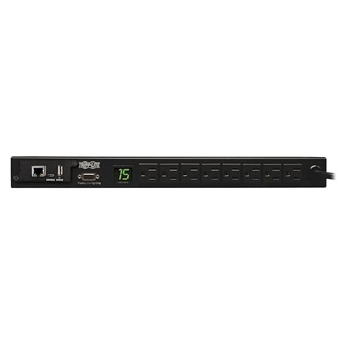 Tripp Lite PDU Monitored 120v 15a 5-15r 8 Outlet 5-15p Horizontal 1urm