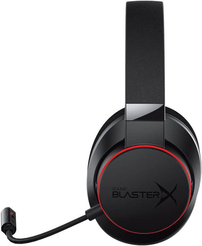 Creative Sound BlasterX H6 USB Gaming Headset with 7.1 Virtual Surround Sound, Memory Foam Fabric Earpads, Hardware EQ Modes, Ambient Monitoring and RGB Lighting for PS4, Xbox One, Nintendo Switch, and PC