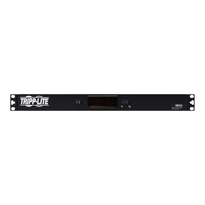 Tripp Lite Blanking Panel with Digital Temperature Sensor, 1U Rack Panel, Front Panel LCD for Network Racks (SR1UPNLTEMP)
