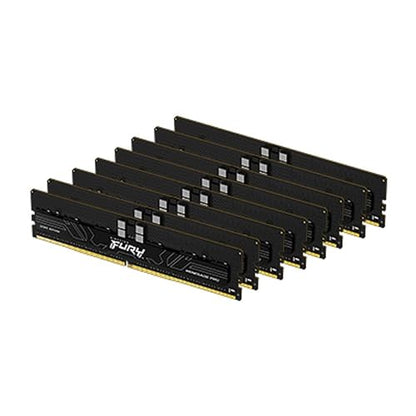 Kingston Fury Renegade Pro PnP 128GB 4800MT/s DDR5 ECC Reg CL36 DIMM Desktop Gaming Memory Kit of 8 - KF548R36RBK8-128 128gb 4800MT/s 16Gbit Kit of 8