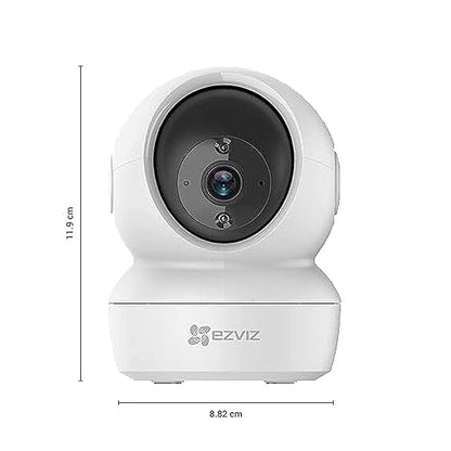 EZVIZ C6N 4MP Indoor WiFi Pan & Tilt Camera, Motion Detection with H.265 Video Technology, Smart Tracking, Smart Night Vision, Two-Way Talk - White