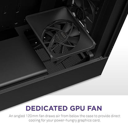 NZXT H5 Elite Compact ATX Mid-Tower PC Gaming Case – Built-in RGB Lighting – Tempered Glass Front and Side Panels – Cable Management – 2 x 140mm RGB Fans Included – 280mm Radiator Support – Black