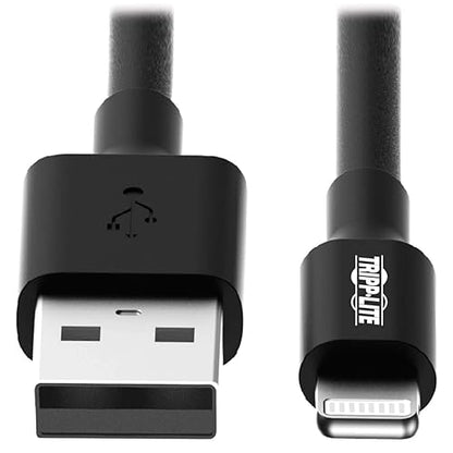 Tripp Lite Apple MFI Certified 10' 3M Lightning to USB Cable Sync Charge iPhone/iPod/iPad, Black (M100-010-BK) Black 10 ft.