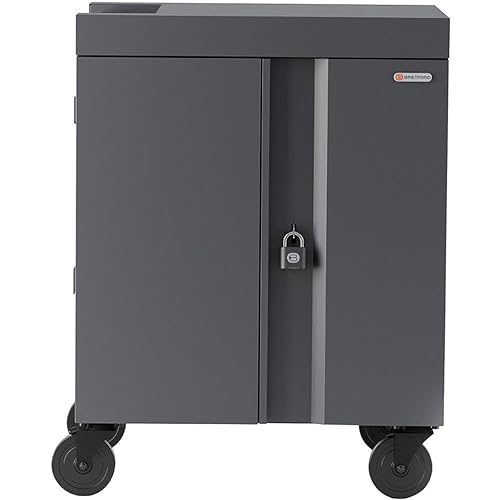 Bretford Cube Cart for 32 Netbooks/Tablets Gray, Charcoal (TVC32PAC-CK)