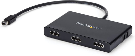 StarTech.com 3-Port Multi Monitor Adapter - Mini DisplayPort to HDMI MST Hub - Triple 1080p/Dual 4K 30Hz - Video Splitter for Extended Desktop Mode on Windows Only - mDP 1.2 to 3x HDMI (MSTMDP123HD)