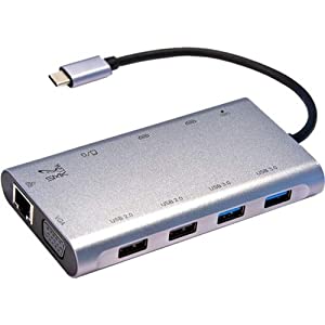Smklink SMK-Link USB-C 100W Mini Docking Station with Multi-Stream Triple Video - for Notebook - 100 W - USB 3.1 Type C - 5 x USB Ports - Network (RJ-45) - HDMI - VGA - Wired (VP6950)