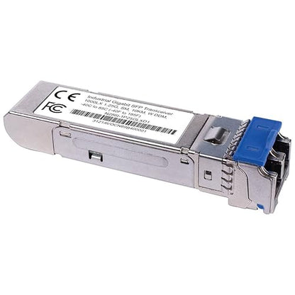 Tripp Lite Gigabit Industrial SFP Transceiver, Singlemode Fiber, 1000Base-LX, LC Duplex, DDM, Bi-Directional, 1.25 Gbps, Up to 6.2 Miles / 10 Km, 1-Year Warranty (N286I-1P25GLXD1)