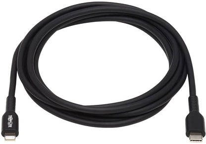 Tripp Lite USB C to Lightning Sync/Charge Cable Black MFI Certified M/M 2M (M102-02M-BK)