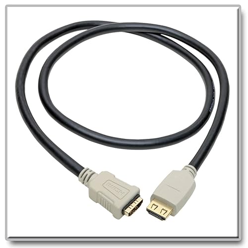 Tripp Lite High Speed 4K HDMI 2.0B Extender Cable with Gripping Connectors (M/F), Black, 3 ft. (P569-003-2B-MF)