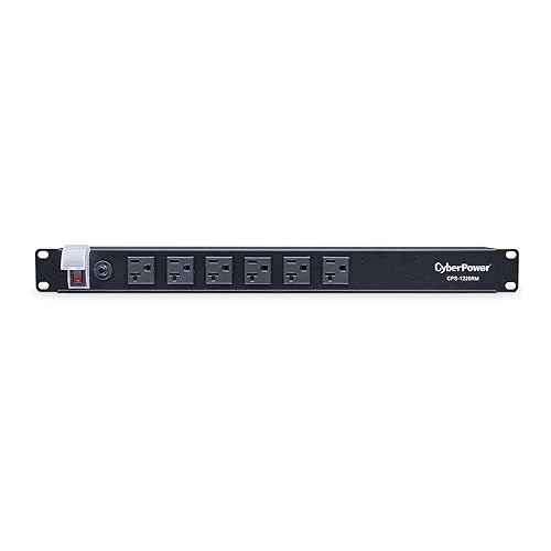 CyberPower CPS1220RM Basic PDU, 100-125V/20A, 12 Outlets, 15ft Power Cord, 1U Rackmount Basic 20A
