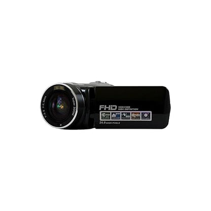 HamiltonBuhl HDV17BK ActionPro FHD Digital Video Camera 24MP, 2.7-Inch TFT-LCD Screen with 270 Angle Rotation, 18x Digital Zoom (Black)