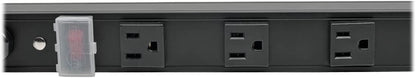 Tripp Lite 16 Outlet Power Strip, 120V, 15A, NEMA 5-15R, 5-15P Plug with 15' Cord, Vertical, Metal, Black, 48" (PS4816B) 16 Outlet (Black) Power Strip