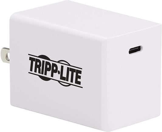 Tripp Lite Compact USB-C Wall Charger, 60W USB-C Wall Plug-in, GaN Technology, USB-C Power Deliver 3.0 Fast Charge, with Auto Sense (U280-W01-60C1-G)