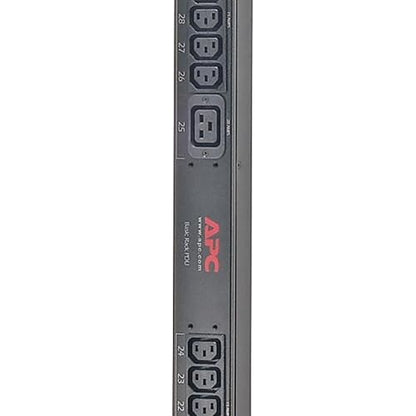 APC by Schneider Electric APC NetShelter Basic Rack PDU, Zero U, 12.5kW, 208V, 30 C13 and 6 C19 outlet, 3ft input Cord