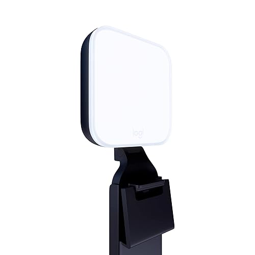 Logitech for Creators Litra Glow Premium LED Streaming Light with TrueSoft, adjustable mount, video lighting for recording streams, PC/Mac - Graphite