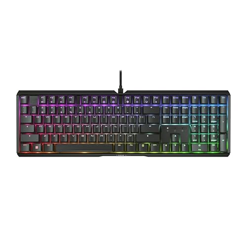 CHERRY XTRFY MX 3.1 Mechanical Wired Gaming Keyboard | New MX2A Switches (Black, MX2A Brown) MX2A Brown Black