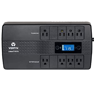 Liebert PST5 UPS - 850VA/500W 120V, LCD Monitoring Screen, Standby Power, 8 Outlets, USB Charging, 3 Year Warranty, Uninterruptible Power Supply, Battery Backup with Surge Protection (PST5-850MT120) 850VA UPS