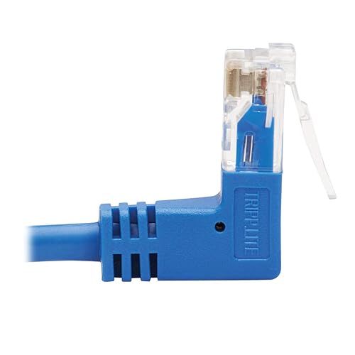 Tripp Lite Up/Down Angle Cat6 Ethernet Cable, Gigabit Molded Slim UTP Network Patch Cable, Blue, 10 ft. (N204-S10-BL-UD) Up/Down Angle 10-ft.