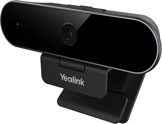 Yealink USB Webcam Ultra 1080P HD Audio Camera with Rotatable Lens, Built-in Lens and Cap Smart Light Microsoft Teams and Skype for Business Certified and Zoom Personal Workspace Certified UVC20