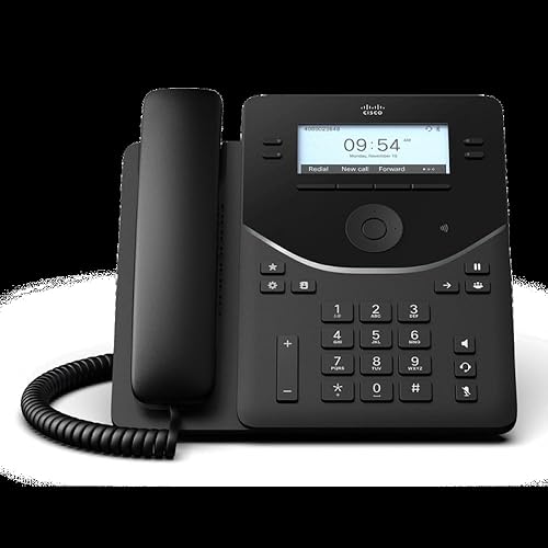 Cisco 9841 IP Phone - Corded - Desktop - Carbon Black - 4 x Total Line - VoIP - 3.5" LCD - 2 x Network (RJ-45) - PoE Ports