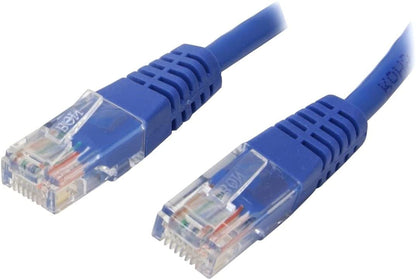 StarTech.com Cat5e Ethernet Cable - 1 ft - Blue - Patch Cable - Molded Cat5e Cable - Short Network Cable - Ethernet Cord - Cat 5e Cable - 1ft (M45PATCH1BL) 1 ft / 30cm Blue