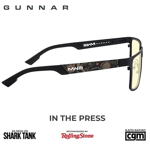 Gunnar Unisex's Call of Duty UAV Edition Gaming Glasses, Onyx, 57mm