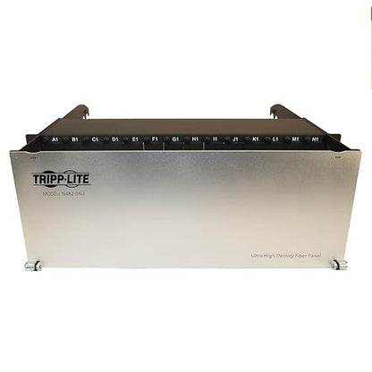 Tripp Lite Enclosure for 28 High-Density Fiber Cassettes, 4U Rack Mount Patch Panel, 10 Gb, 40 Gb and 100/120 Gb Equipment, Up to 336 Duplex LC Ports, Lifetime Manufacturer's Warranty (N482-04U)
