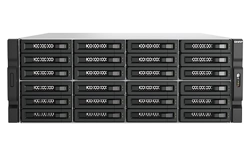 QNAP TL-R2400PES-RP-US 24 Bay 4U PCIe Interface 24-Bay JBOD, Supporting SATA Drives, for petabyte-Scale Expansion Designed specifically NAS (Diskless)