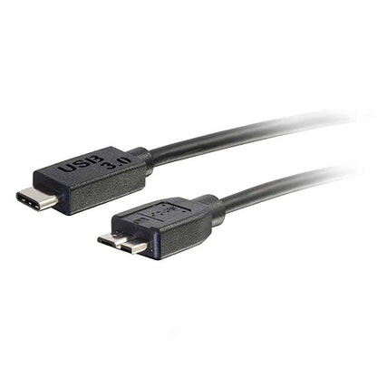 C2G 28862 USB 3.0 (USB 3.1 Gen 1) USB-C to USB Micro-B Cable M/M (3 Feet) Thunderbolt 3, Tablet, Chromebook Pixel, Samsung Galaxy TabPro S, LG G6, MacBook
