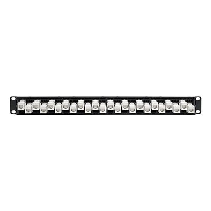 Tripp Lite N254-024-6A-of 24-Port Cat6a Cat6 Cat5e Feed-Through Patch Panel Offset with Cable Management Bar RJ45 Ethernet 1URM TAA 24-Port Cat6a (Offset & Cable Management)