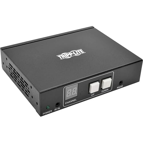 Tripp Lite VGA Over IP Receiver Extender Video Audio with RS-232 Serial, IR Control, 1080p 100M TAA (B160-100-VSI) VGA Receiver/Extender